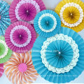 Papillote Papier Rosettes / Papier à papier Fans / Pendentif Tissu Fans Rosettes